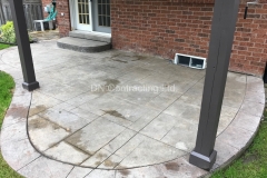 Pattern Concrete: cleaning, and sealing - Before